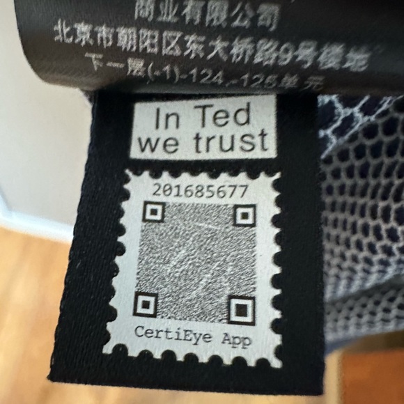 TED BAKER LONDON | Men’s Size 7 Navy Textured Polo Shirt - Picture 8 of 8